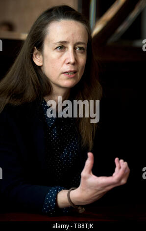 Beijing, République tchèque. 31 mai, 2019. Australian-British conductor Jessica Parienté conférence de presse donne dans le Festival international de musique le Printemps de Prague, République tchèque, le 31 mai 2019. Credit : Katerina Sulova/CTK Photo/Alamy Live News Banque D'Images