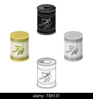 Aluminumcan,art,background,peut,conserves,cannedfood,caricature,Black,clipart,clip,container,dessin,design,gastronomie,alimentation,épicerie,graphisme,illustration,isolé,ingrédient,logo,metal,olive,objets,olives,,emballage,,produits,modèle,signe symbole,étain,légumes,web,blanc,vecteurs vecteur, , Illustration de Vecteur