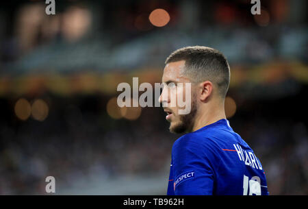 Chelsea's Eden Hazard au cours de l'UEFA Europa League finale au Stade Olympique, Baku, Azerbaïdjan. ASSOCIATION DE PRESSE Photo. Photo date : mercredi 29 mai 2019. Voir l'ACTIVITÉ DE SOCCER Europa. Crédit photo doit se lire : Bradley Collyer/PA Wire Banque D'Images