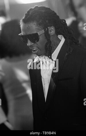 La star du rap Lil Wayne sur l'ensemble de sa musique vidéo 'Prom Queen' à la Birmingham High School‎ à Van Nuys, CA le 13 février 2009. Banque D'Images