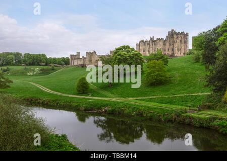 Château d'Alnwick, Northumberland, Royaume-Uni, Europe Banque D'Images