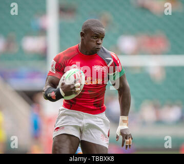 Twickenham, Angleterre, le 25 mai 2019 Londres Sevens HSBC, stade de Rugby RFU, Surrey, Royaume-Uni, © Peter SPURRIER Intersport, Images Banque D'Images