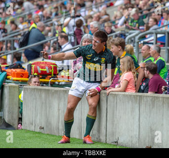 Twickenham, Angleterre, le 25 mai 2019 Londres Sevens HSBC, stade de Rugby RFU, Surrey, Royaume-Uni, © Peter SPURRIER Intersport, Images Banque D'Images