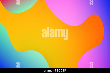Abstract formes fluides. Arrière-plan coloré. Design tendance pour poster, couvrir, web. Gradient lumineux se brouille. Vector illustration moderne. Illustration de Vecteur