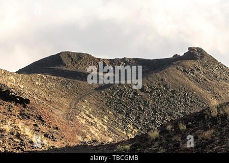 Sites touristiques de cratères de l'Etna en Randazzo, Catane, Italie. Banque D'Images