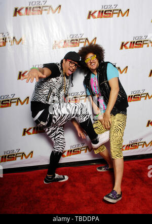 LMFAO arrive à 102.7 KIIS-FM's Wango Tango 2009 à l'Amphithéâtre Verizon Wireless le 9 mai 2009 à Irvine. Banque D'Images