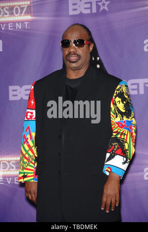 LOS ANGELES, CA. 27 juin 2007 : Stevie Wonder au BET Awards 2007 Au Shrine Auditorium, Los Angeles. © 2007 Paul Smith / Featureflash Banque D'Images