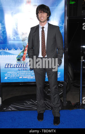 LOS ANGELES, CA. 28 mars 2007 : Jon Heder au Los Angeles premiere de "Blades of Glory" au Grauman's Chinese Theatre, à Hollywood. © 2007 Paul Smith / Featureflash Banque D'Images