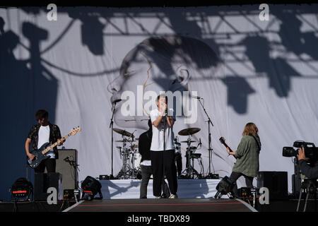 UK. 31 mai, 2019. Londres, Royaume-Uni. Vendredi, 31 mai, 2019, l'exécution sur la scène du Festival de l'est tous les points, de crédit : Roger Garfield/Alamy Live News Banque D'Images