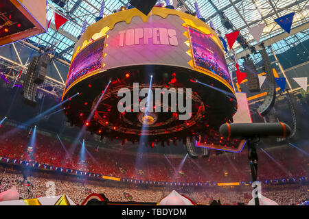 Amsterdam, Pays-Bas. 31 mai, 2019. AMSTERDAM, 31-05-2019, Johan Cruijff ArenA, animation, Toppers in concert 2019 heureux anniversaire. Credit : Pro Shots/Alamy Live News Banque D'Images