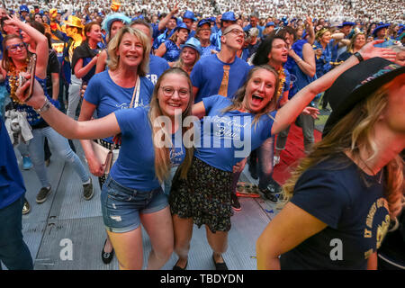 Amsterdam, Pays-Bas. 31 mai, 2019. AMSTERDAM, 31-05-2019, Johan Cruijff ArenA, animation, Toppers in concert 2019 heureux anniversaire. Credit : Pro Shots/Alamy Live News Banque D'Images