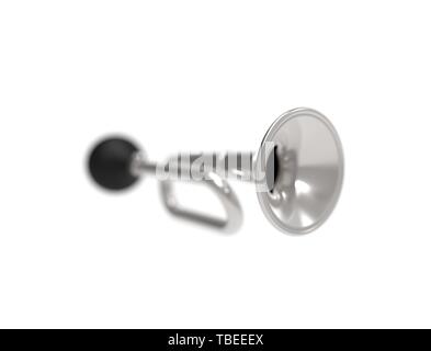 Le rendu 3D d'un avertisseur pneumatique isolated on white background studio. Banque D'Images
