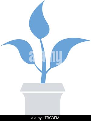 Concept de croissance - L'icône icône vecteur d'arbres Illustration de Vecteur