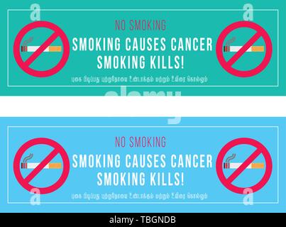 Concept de santé aux voyageurs ne pas fumer et de la Journée mondiale sans tabac, Illustration de Vecteur
