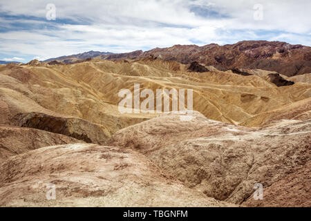 Dans Zabriskie Point Death Valley National Park en Californie, USA Banque D'Images