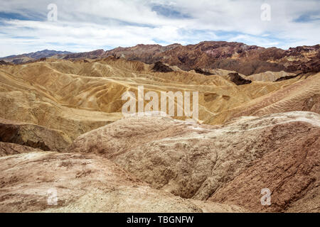 Dans Zabriskie Point Death Valley National Park en Californie, USA Banque D'Images