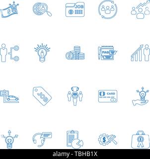 Développement d'entreprise - business icons icons set Illustration de Vecteur