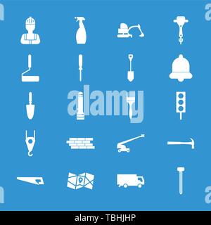 Ensemble d'icônes de la construction - le symbole de la construction - Vector Illustration de Vecteur