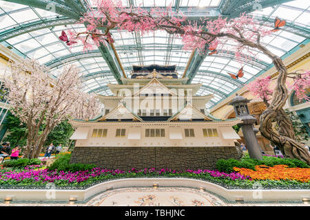 Las Vegas, APR 28 : Spécial Printemps japonais afficher en Bellagio Conservatory & Botanical Gardens on APR 28, 2019 à Las Vegas, Nevada Banque D'Images