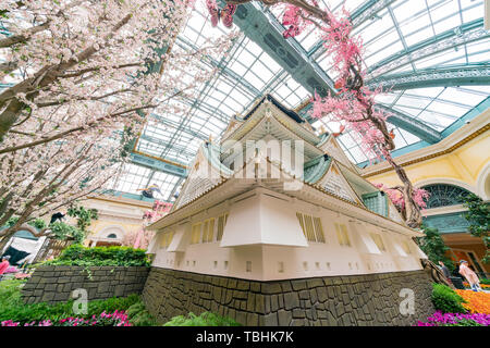 Las Vegas, APR 28 : Spécial Printemps japonais afficher en Bellagio Conservatory & Botanical Gardens on APR 28, 2019 à Las Vegas, Nevada Banque D'Images