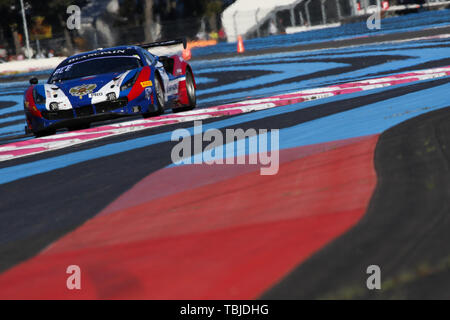 Le Castellet, France. 01 Juin, 2019. Ferrari 488 GT Racing SMP3 avec les pilotes Miguel Molina, Mikhail Aleshin et Davide Rigon au cours de la Blancpain Endurance Series GT Cup sur le Circuit Paul Ricard, Le Castellet, France le 1er juin 2019. Photo par Jurek Biegus. Credit : UK Sports Photos Ltd/Alamy Live News Banque D'Images