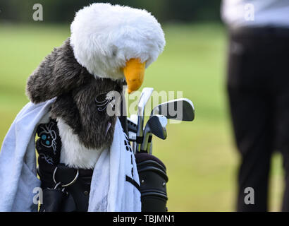 Dublin, OH, USA. 09Th Juin, 2019. Jason Kokrak's bag est perçu avant l'Épreuve Finale jouer au tournoi Memorial Day 2019 présenté par Nationwide à Muirfield Village Golf Club à Dublin, OH. Austyn McFadden/CSM/Alamy Live News Banque D'Images