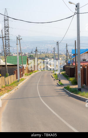 Quartier résidentiel de Ulan Ude, Russie Banque D'Images