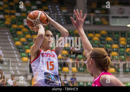 Burgos, Espagne. 01 Juin, 2019. Anna Cruz lors d'Espagne victoire sur la Lettonie (77 - 51) en match amical entre l'Espagne et la Lettonie a célébré au Coliseum Burgos à Burgos (Espagne), 1er juin 2019. Credit : Juan Carlos García Mate/Pacific Press/Alamy Live News Banque D'Images