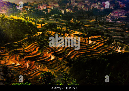 Pris dans Yongjia County, Province de Zhejiang. Banque D'Images