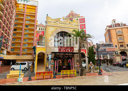 L'Okinawa, Japon - 15 mai 2019 : destination touristique populaire à American village, Okinawa au Japon. Banque D'Images