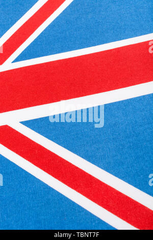 Jack Union abstrait. Pour « Fly the flag », patriotisme britannique, résumé Royaume-Uni, élections britanniques, étant britannique, True Brit, drapeau britannique, fabriqué au Royaume-Uni, pas de marché. Banque D'Images