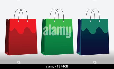 Transporter des sacs de papier Illustration de Vecteur