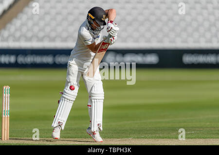 Londres, Royaume-Uni. 02 Jun, 2019. Laurie Evans comté de Sussex au cours de match de championnat entre Specsavers Middlesex vs Sussex à la Lords Cricket Ground le dimanche, Juin 02, 2019 à Londres en Angleterre. (Usage éditorial uniquement, licence requise pour un usage commercial. Aucune utilisation de pari, de jeux ou d'un seul club/ligue/dvd publications.) Crédit : Taka G Wu/Alamy Live News Banque D'Images