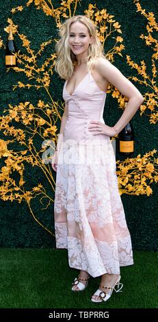 Jersey City, NJ, USA. 1er juin 2019. Jennifer Lawrence présents pour 12e édition Veuve Clicquot Polo Classic, Liberty State Park, Jersey City, NJ, 1 juin 2019. Credit : RCF/Everett Collection/Alamy Live News Banque D'Images