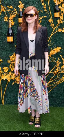 Jersey City, NJ, USA. 1er juin 2019. Julianne Moore présente à 12e édition de Veuve Clicquot Polo Classic, Liberty State Park, Jersey City, NJ, 1 juin 2019. Credit : RCF/Everett Collection/Alamy Live News Banque D'Images