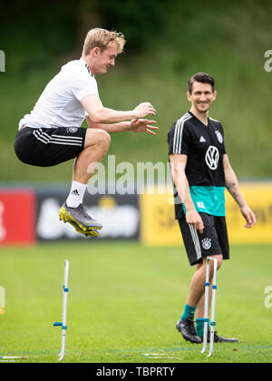 Venlo, Pays-Bas. 06Th Juin, 2019. Julian Brandt s'entraîne avec l'équipe nationale dans le stade de Koel. L'équipe nationale de football joue contre le Bélarus (8.6.) et l'Estonie (11.6.) dans le championnat européen de qualification. Credit : Marius Becker/dpa/Alamy Live News Banque D'Images