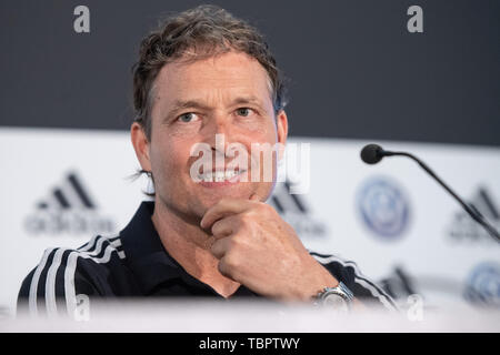 Venlo, Pays-Bas. 06Th Juin, 2019. Co-formateur Marcus Sorg assiste à une conférence de presse. L'équipe nationale de football joue contre le Bélarus (8.6.) et l'Estonie (11.6.) dans le championnat européen de qualification. Credit : Marius Becker/dpa/Alamy Live News Banque D'Images