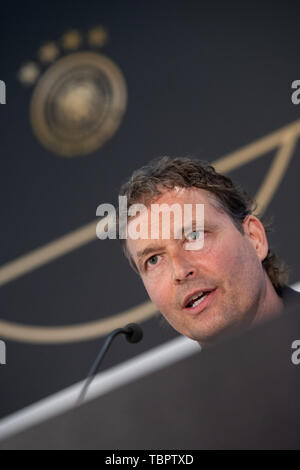 Venlo, Pays-Bas. 06Th Juin, 2019. Co-formateur Marcus Sorg assiste à une conférence de presse. L'équipe nationale de football joue contre le Bélarus (8.6.) et l'Estonie (11.6.) dans le championnat européen de qualification. Credit : Marius Becker/dpa/Alamy Live News Banque D'Images