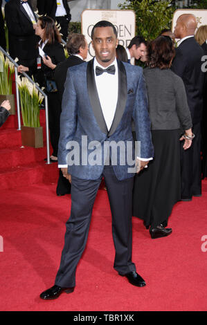 LOS ANGELES, CA. 15 janvier 2007 : SEAN "P.Diddy" Combs à la 64e conférence annuelle Golden Globe Awards au Beverly Hilton Hotel. © 2007 Paul Smith / Featureflash Banque D'Images