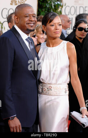 LOS ANGELES, CA. 15 janvier 2007 : Forest Whitaker et épouse KEISHA au 64e congrès annuel Golden Globe Awards au Beverly Hilton Hotel. © 2007 Paul Smith / Featureflash Banque D'Images