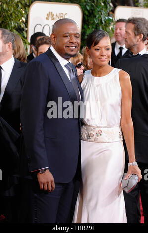 LOS ANGELES, CA. 15 janvier 2007 : Forest Whitaker et épouse KEISHA au 64e congrès annuel Golden Globe Awards au Beverly Hilton Hotel. © 2007 Paul Smith / Featureflash Banque D'Images