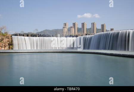 Endroit pittoresque célèbre Kunming Kunming Lake Falls Park Banque D'Images