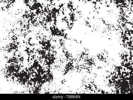 Grunge noir et blanc. Superposition de détresse de texture. Résumé La poussière de surface rugueuse et mur sale concept d'arrière-plan. Illustration de détresse placez simplement vo Illustration de Vecteur