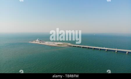 Hong Kong - zhuhai - pont de Macao Banque D'Images