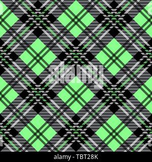 Texture tissu tartan vert peu transparente motif diagonal illustration vecteur eps10 Illustration de Vecteur