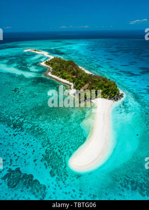 Vraiment incroyable île de Cresta de Gallo, Philippines Banque D'Images