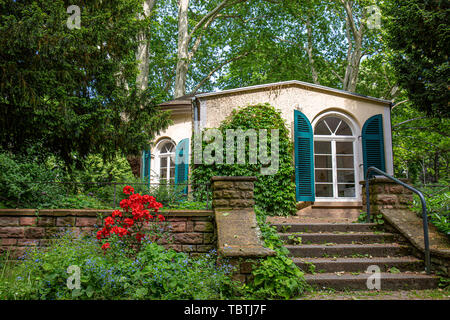 Nebbiensches Nebbien Gartenhaus, Summerhouse, du pavillon classiciste, Frankfurt am Main, Allemagne Banque D'Images