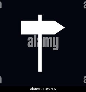 Icône symbole vecteur d'orientation Illustration de Vecteur