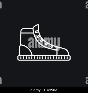 Le symbole vecteur icône Sneakers Illustration de Vecteur