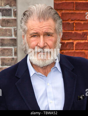 Los Angeles, CA - 02 juin 2019 : Harrison Ford assiste à la première de Universal Pictures' 'La vie secrète des animaux domestiques 2' s'est tenue au Regency Village Theatre Banque D'Images